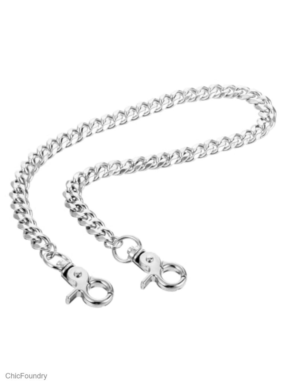 Heavy Duty Electroplated Steel Wallet Chain for Jeans - 20 inch Pants Keychain